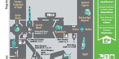 3 Royal haritası Ontario Müzesi seviyesi 