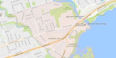 Sandy haritası-Queensway mahalle mahalle Toronto