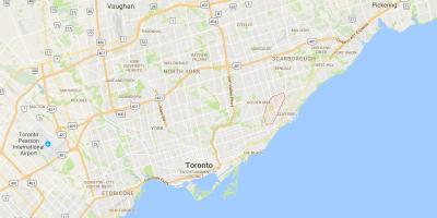 Scarborough Junctiondistrict Toronto haritası 