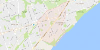 Scarborough Village, Toronto mahalle haritası 