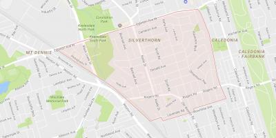 Silverthorn mahalle Toronto haritası 