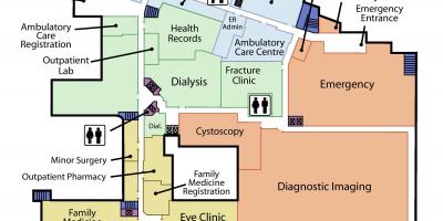 St. Joseph's Sağlık Merkezi Zemin Kat haritası 