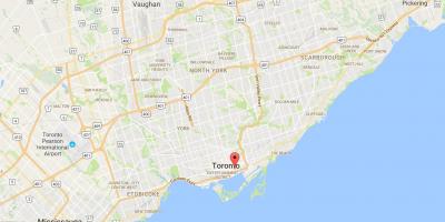 St. Lawrence bölgesinde Toronto haritası 