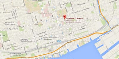 St. Michael Katedrali, Toronto haritası genel bakış