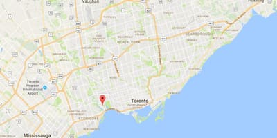 Swansea bölgesinde Toronto haritası 