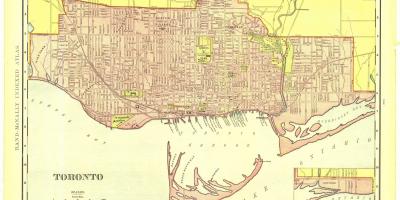 Tarihi Toronto haritası 