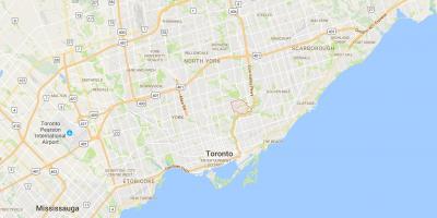 Thorncliffe Park district, Toronto haritası 