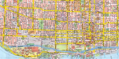 Toronto, Kanada Şehir haritası 