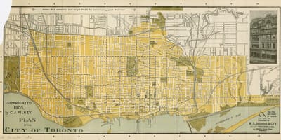 1903 Toronto şehir haritası 