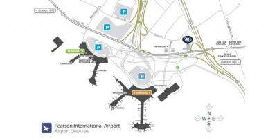 Toronto haritası havaalanı pearson genel bakış