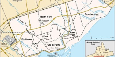 Toronto haritası 
