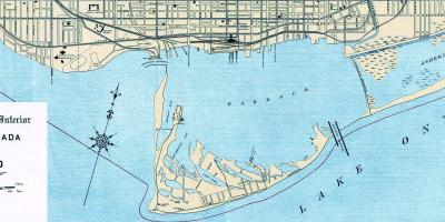 1906 Toronto haritası Harbour 