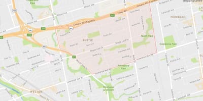 Akçaağaç Leafneighbourhood Toronto haritası 