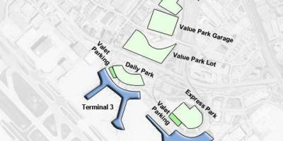 Toronto haritası havaalanı Pearson otopark