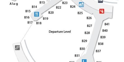 3 Toronto haritası Pearson Uluslararası Havaalanı terminali 