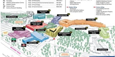 Toronto Üniversitesi Scarborough haritası kampüs