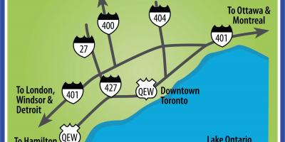Toronto haritası yollar