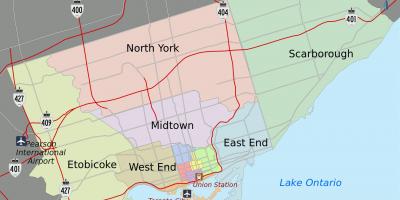 Toronto Şehir haritası 