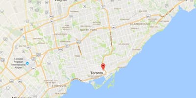 Trefann Mahkemesi Toronto haritası 