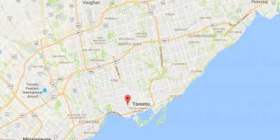 Harita Trinity–Bellwoods ilçe Toronto