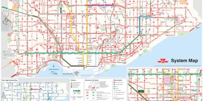 TTC otobüs güzergahları harita 