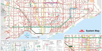 TTC otobüs güzergahları harita 