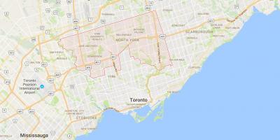 Uptown Toronto merkezinde, Toronto haritası 