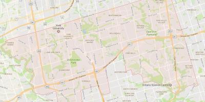 Uptown Toronto mahalle Toronto haritası 