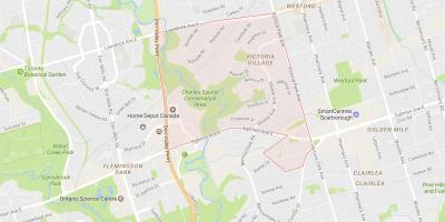 Victoria Köy mahalle Toronto haritası 