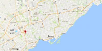 Batı harita Deane Park district Toronto