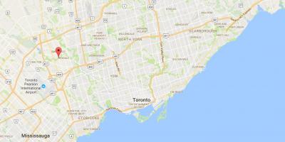 West Humber haritası-Clairville ilçe Toronto