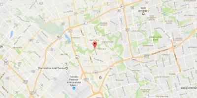 West Humber haritası-Clairville mahalle Toronto