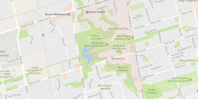 Westminster haritası–Branson mahalle Toronto