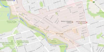 Weston mahalle Toronto haritası 