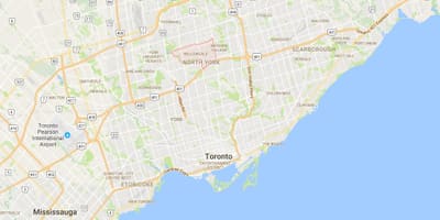 Willowdale district, Toronto haritası 