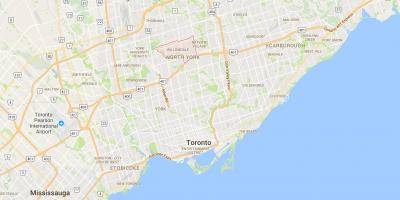 Willowdale district, Toronto haritası 