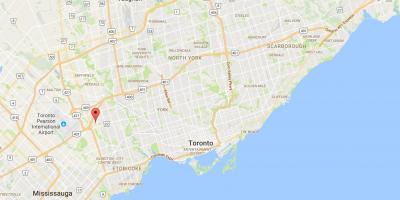 Willowridge ilçe Toronto haritası 