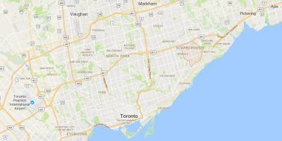 Woburn bölgesinde Toronto haritası 