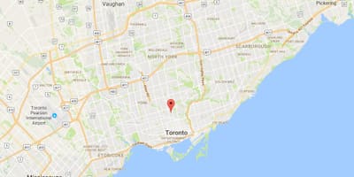 Yönetti ilçe Toronto haritası 