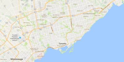 Yeni Toronto merkezinde, Toronto haritası 