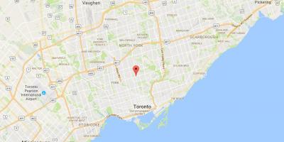 Yonge ve Eglinton bölgesi Toronto haritası 