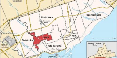 York haritası Toronto