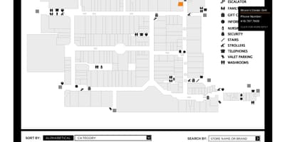 Yorkdale Alışveriş Merkezi haritası 